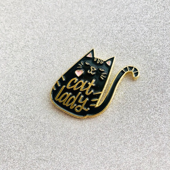 🎉 New Cat Lady Enamel Pin - Picture 4 of 5